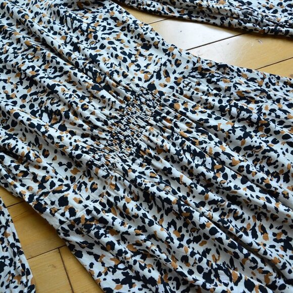 Zadig & Voltaire Remus Leo leopard long sleeve button down mini dress Size M - Picture 15 of 16